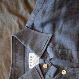 PINK linen shirt Size M/L